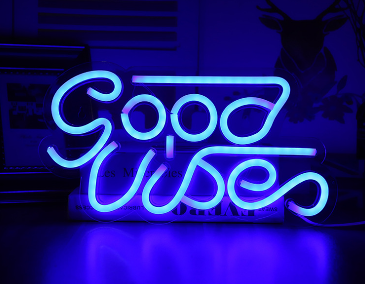 Good Vibes LED Neon Sign