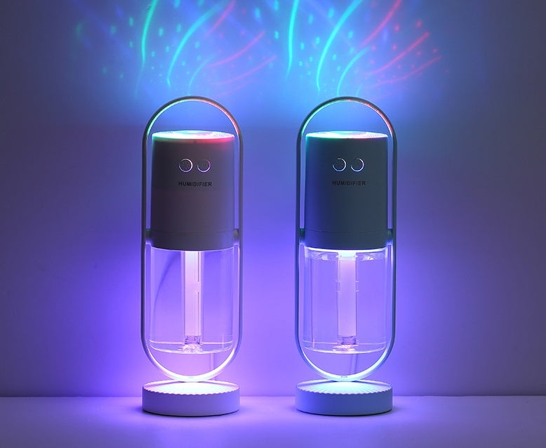 Mini Humidifier with Projection Night Light