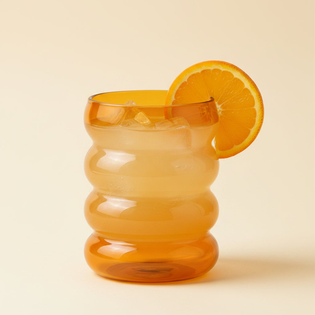 Wavy Heat-Resistant Glass Cup