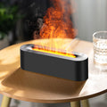 Flame Essential Oil Diffuser & Humidifier with 7-Color LED Night Light