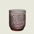 Vintage Floral Drinking Glass