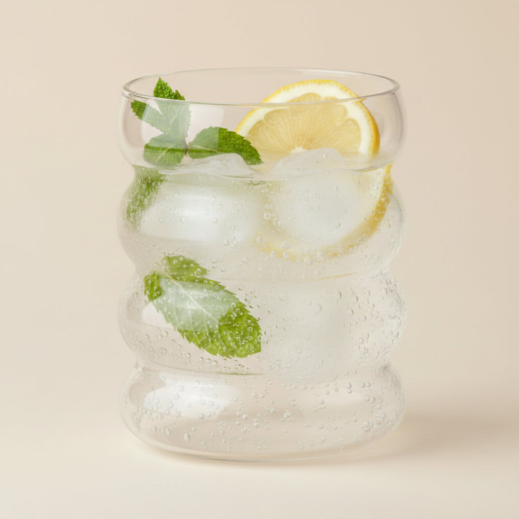 Wavy Heat-Resistant Glass Cup